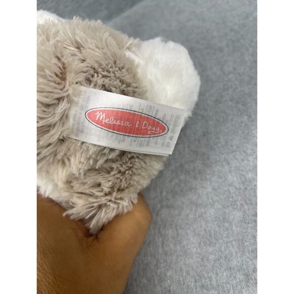 Melissa and‎ Doug BURROW BUNNY Rabbit Big Feet Plush Stuffed Animal New NWT - Picture 5 of 6